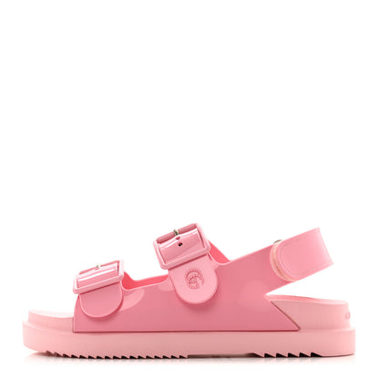 Gucci Rubber Mini Double G Womens Isla Dad Sandals 36 Wild Rose 1 of 8