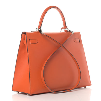 Hermes Epsom Kelly Sellier 35 Feu 2 of 13