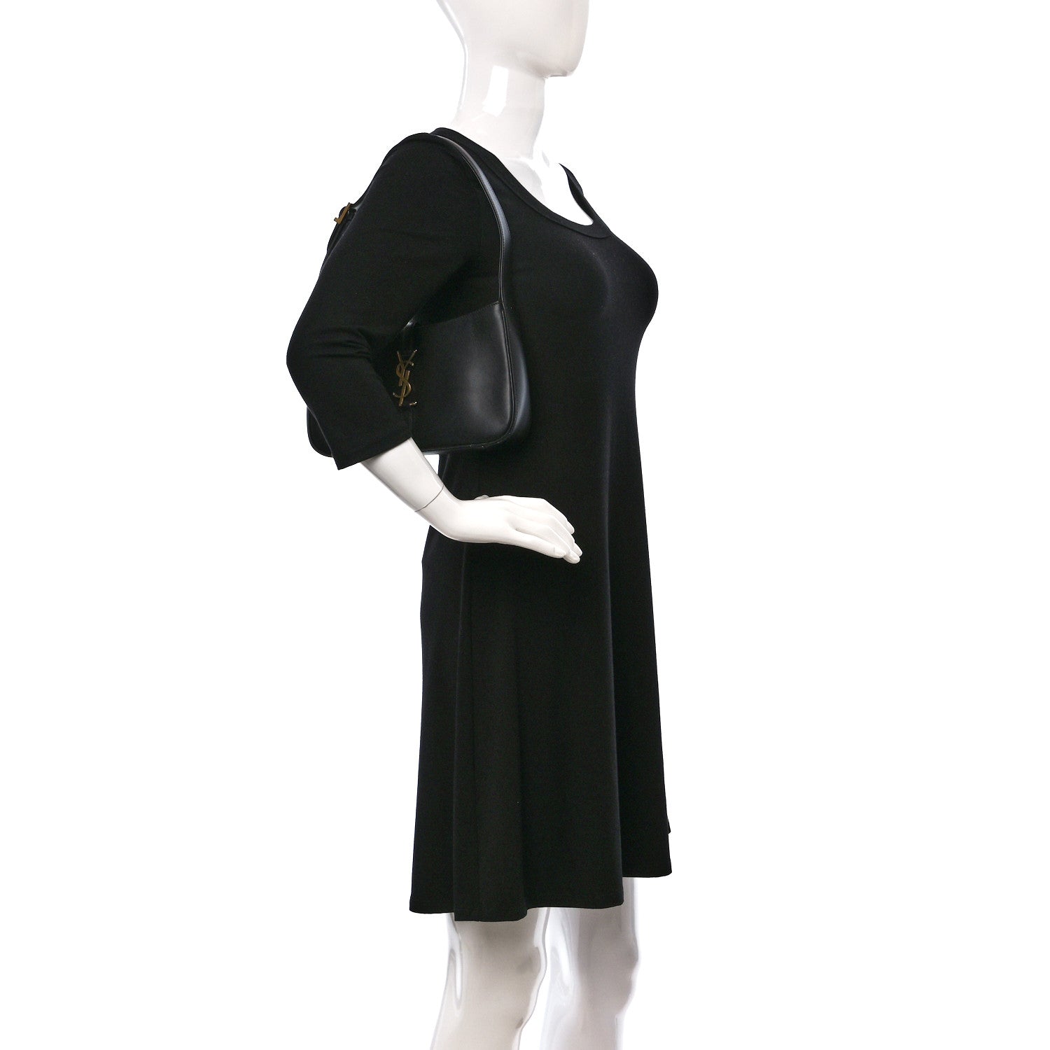 Saint Laurent Smooth Calfskin Le 5 A 7 Hobo Black 2 of 8
