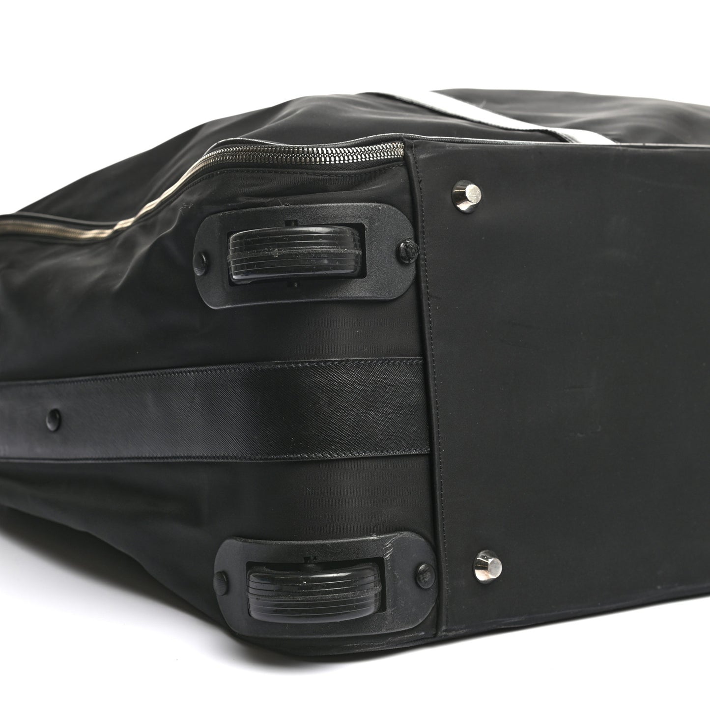 Tessuto Nylon Saffiano Suitcase Black