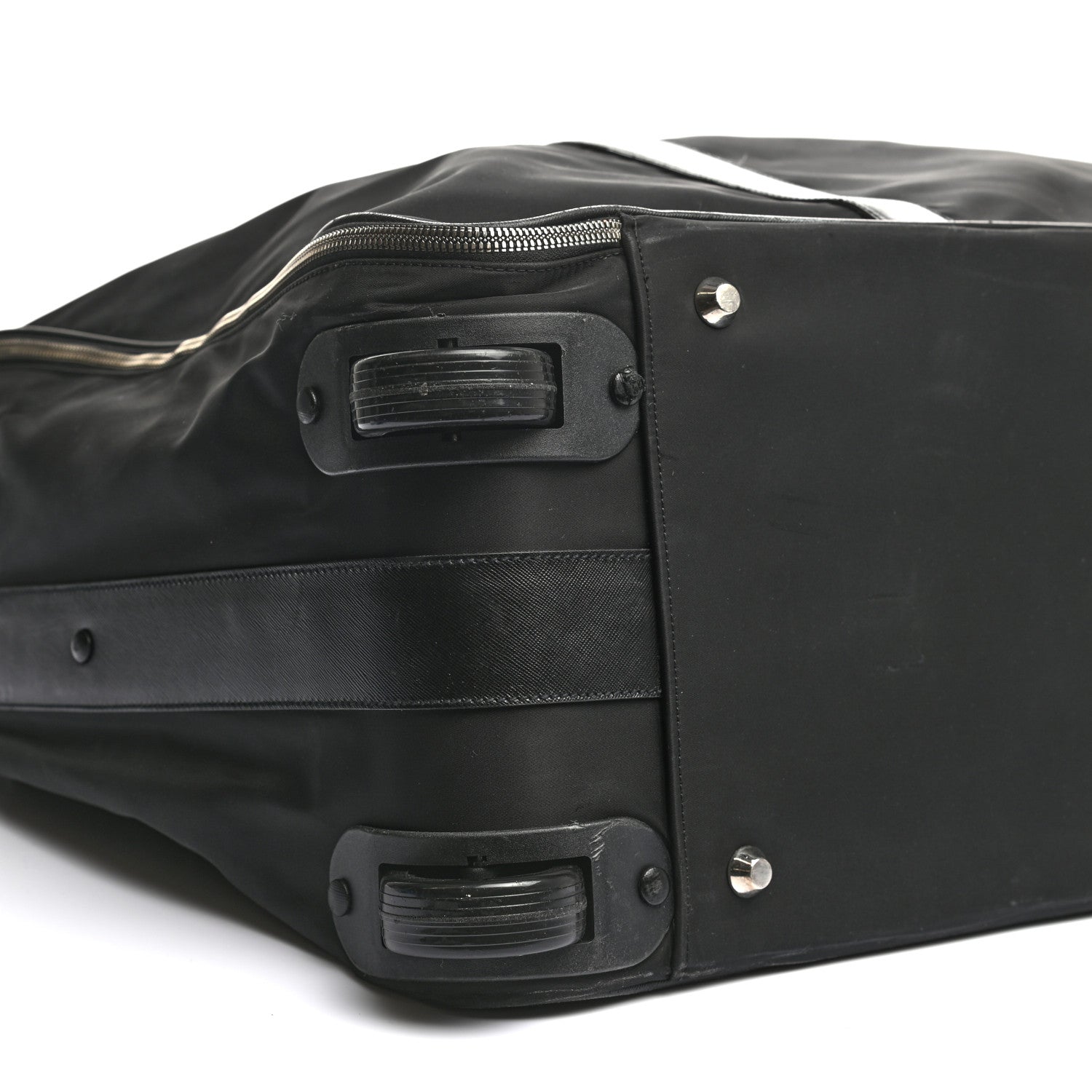 Prada Tessuto Nylon Saffiano Suitcase Black 4 of 17