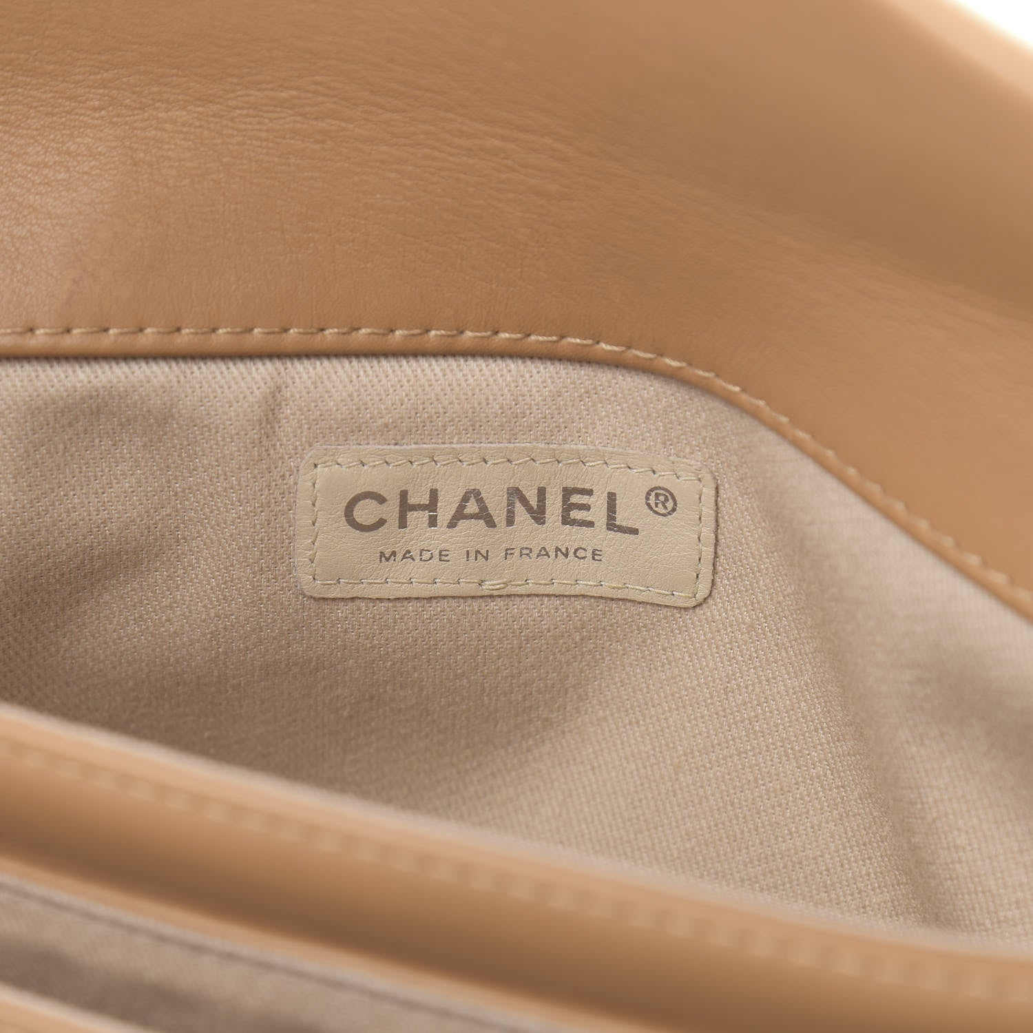 Chanel Calfskin Square Stitched Mademoiselle Shoulder Bag Tan 6 of 16