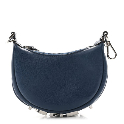 Fendi Vitello Grace New Matte Nano Fendigraphy Hobo Charm Mirto 1 of 8