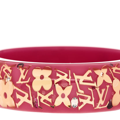 Louis Vuitton Resin Swarovski Medium Inclusion Bracelet GM Rose Pop 4 of 4