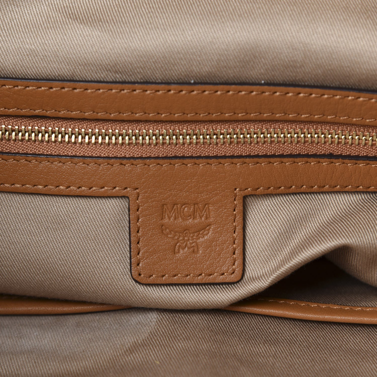 MCM Visetos Klassik Tote Cognac 12 of 13