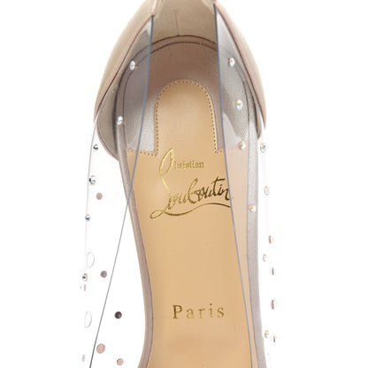 Christian Louboutin PVC Nappa Sucre Glace 85 Pumps 39.5 Nude 6 of 9
