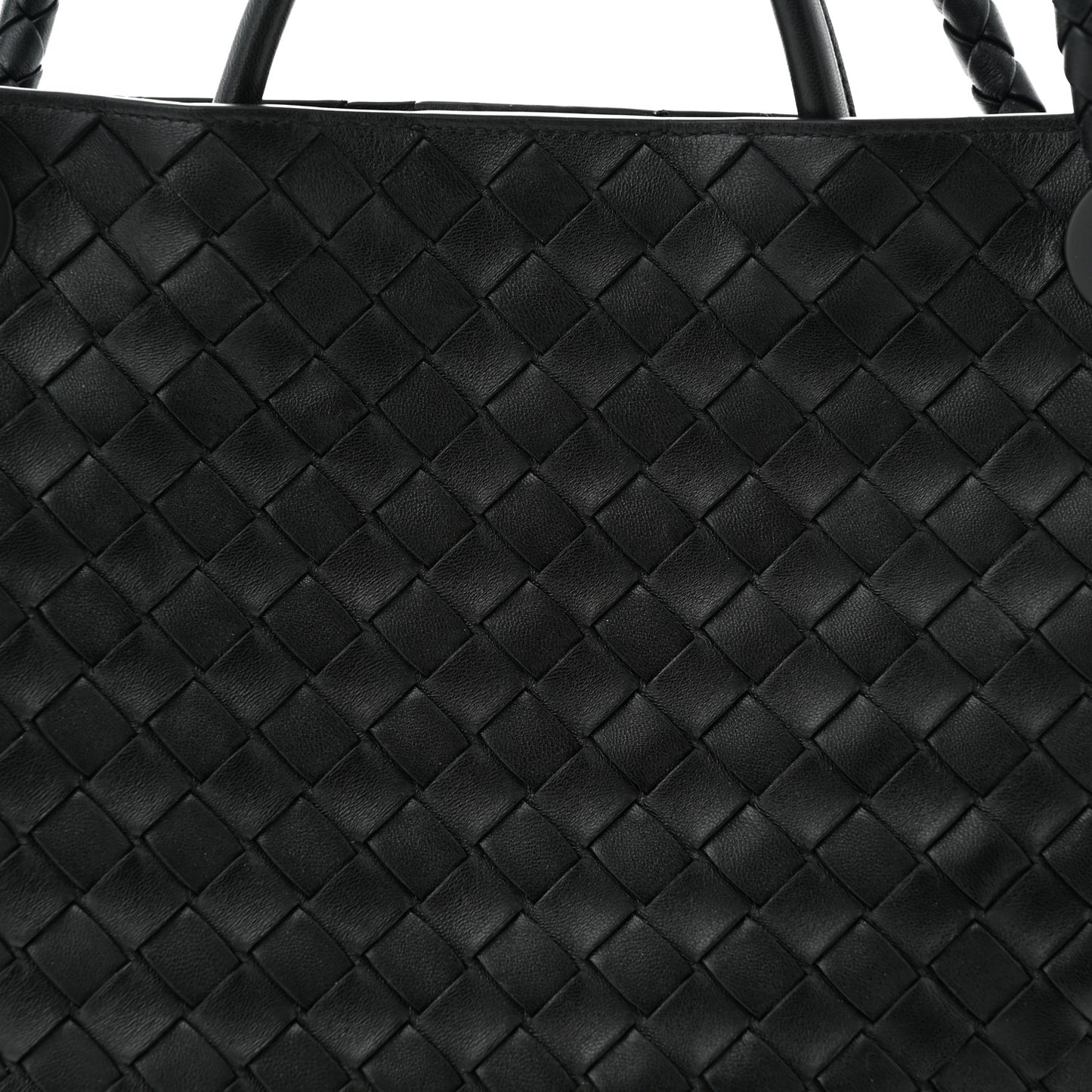 Nappa Intrecciato Medium Andiamo Shoulder Bag Black