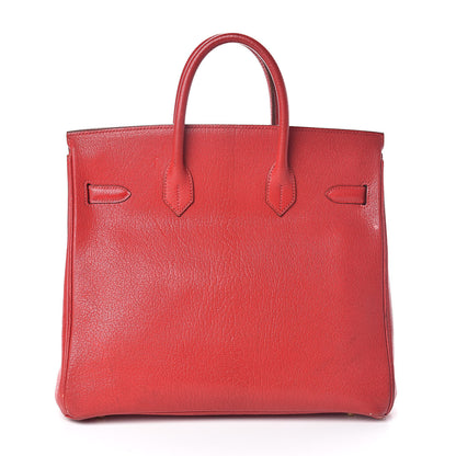 Hermes Chevre Mysore HAC Birkin 32 Rouge Vif 4 of 42