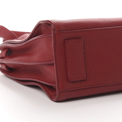 Saint Laurent Grained Calfskin Baby Sac De Jour Souple Red 9 of 11