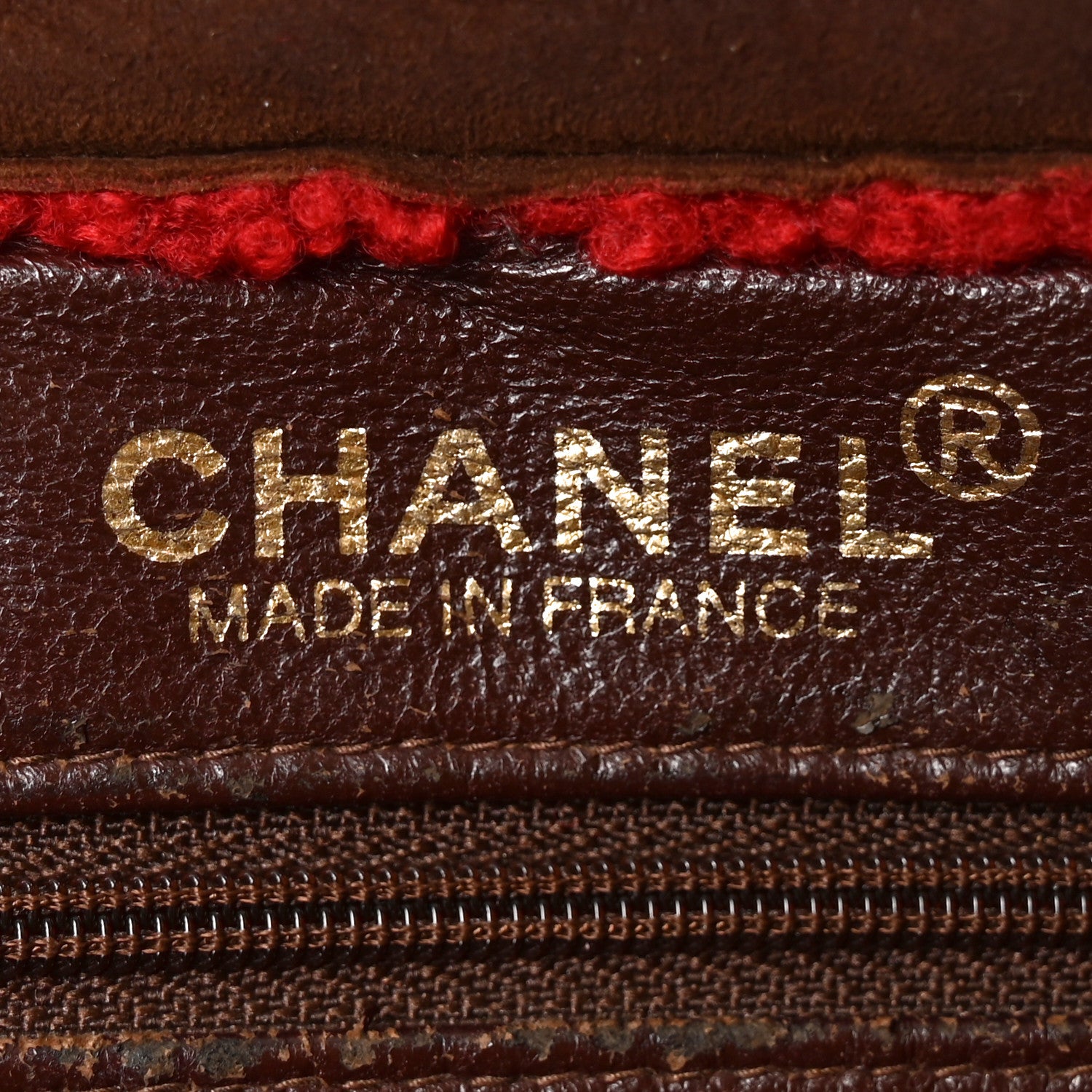 Chanel Suede Shearling Shoulder Bag Brown 6 of 10