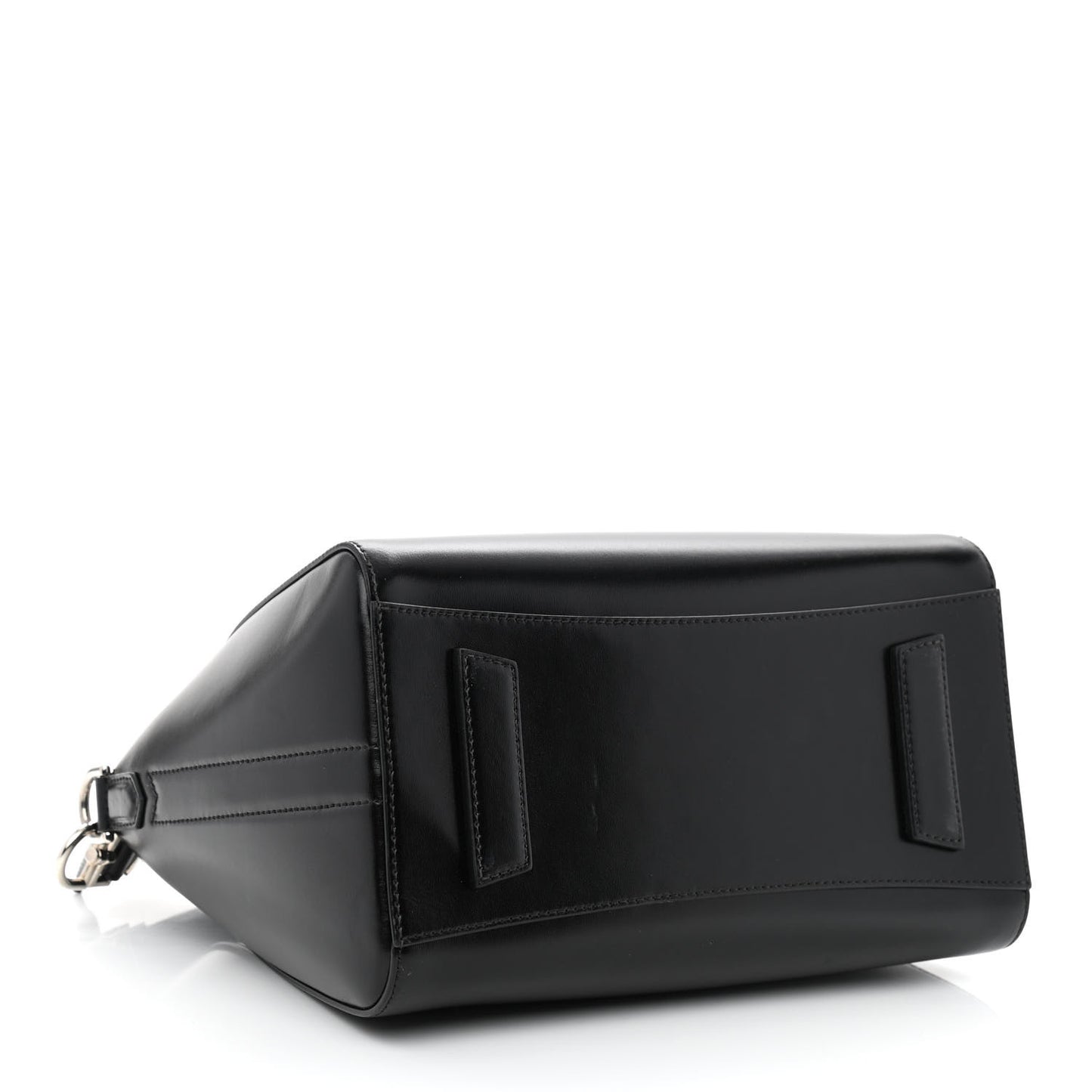Shiny Lord Calfskin Small Antigona Black