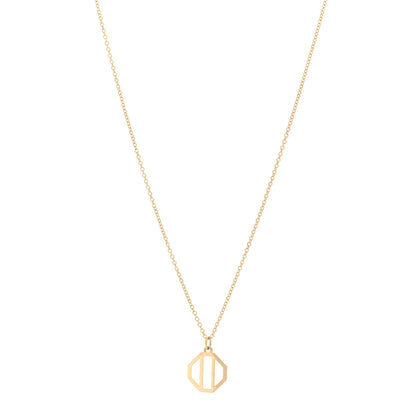 Tiffany 18K Yellow Gold Paloma Picasso Zellige Pendant Necklace 1 of 4