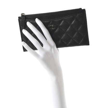 Chanel Caviar Quilted Classic Zip Pouch Black 2 of 10