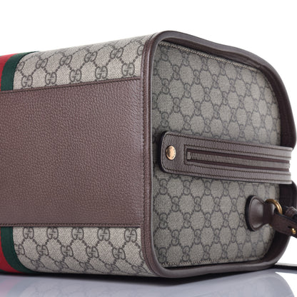 Gucci GG Supreme Monogram Web Ophidia Duffle Bag Beige New Acero 9 of 9