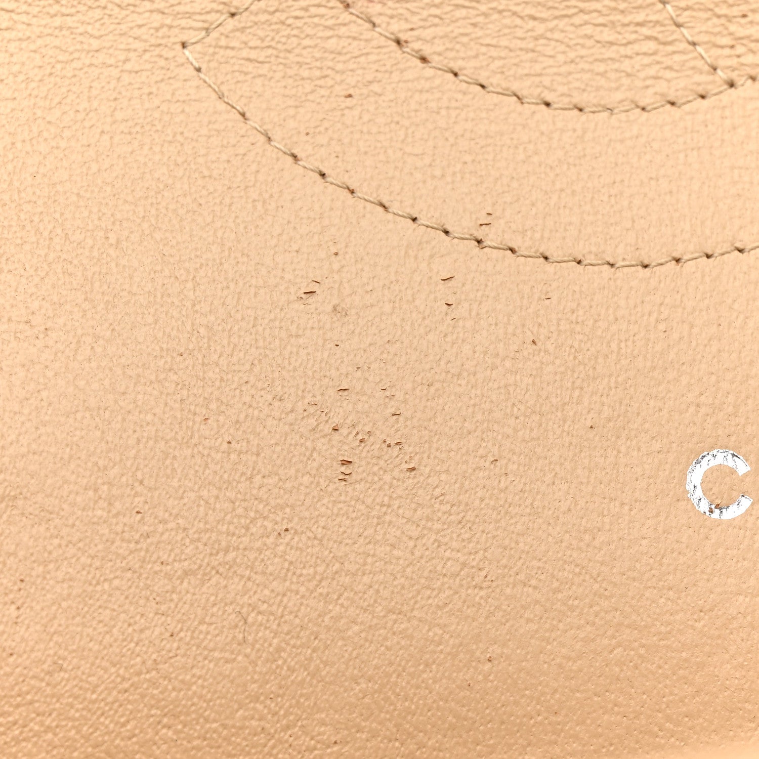 Chanel Caviar Quilted Jumbo Double Flap Light Beige 11 of 12