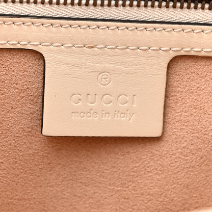 Gucci Calfskin Sylvie Web Small Queen Margaret Top Handle Bag Hibiscus Red Mystic White 6 of 16