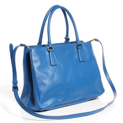 Prada Saffiano Lux Medium Tote Cobalto 3 of 12