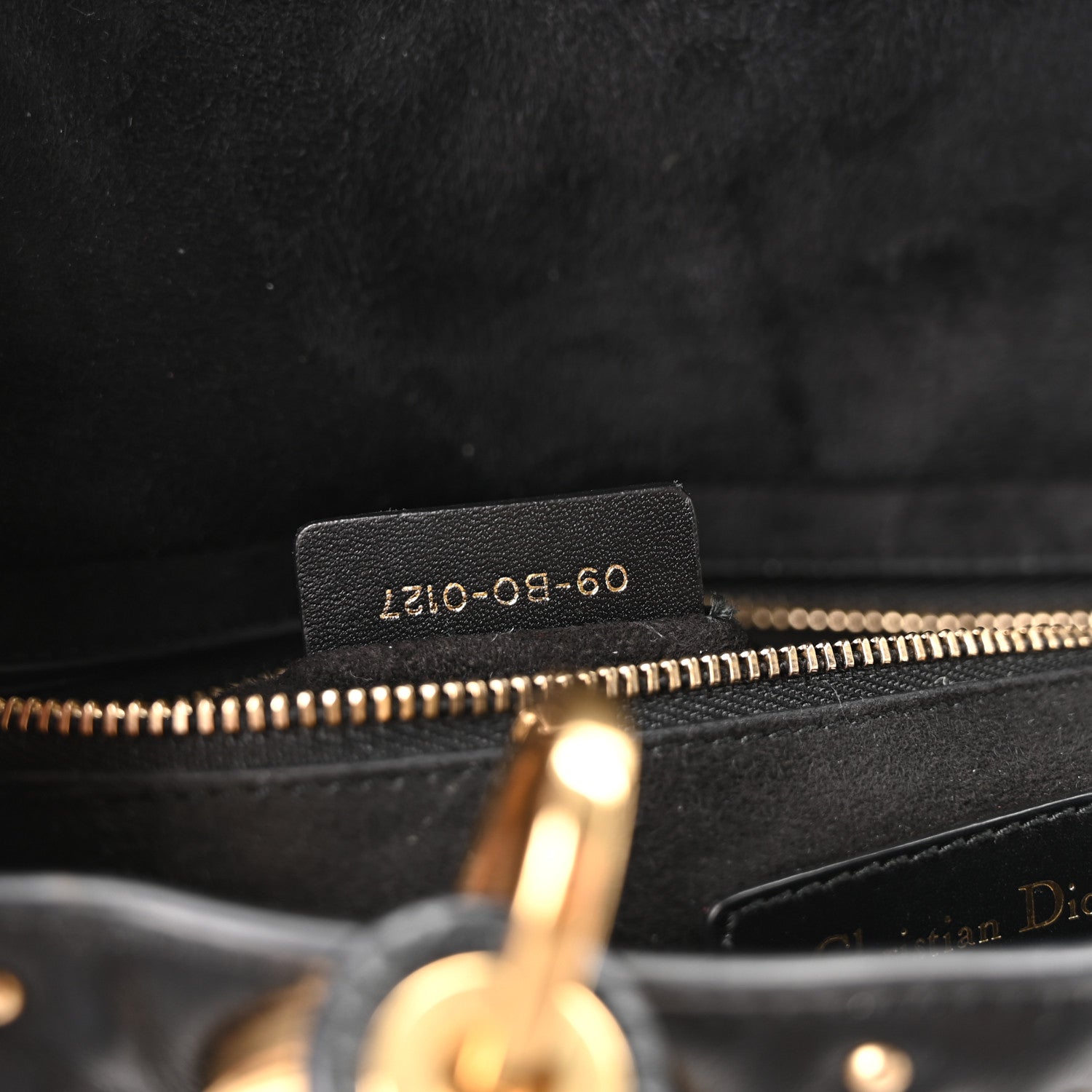 Christian Dior Calfskin Cannage Studded Medium Supple Lady Dior Black 7 of 10