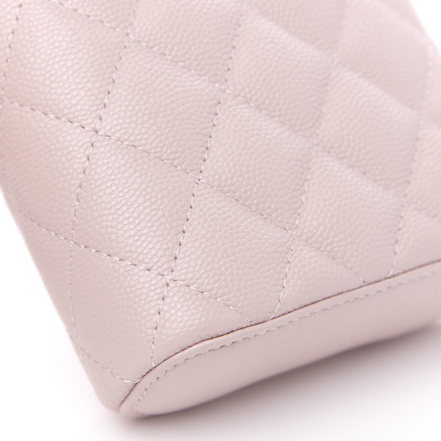 Chanel Caviar Quilted Small Vertical Coco Beauty Vanity Case With Chain Light Pink 8 of 10
