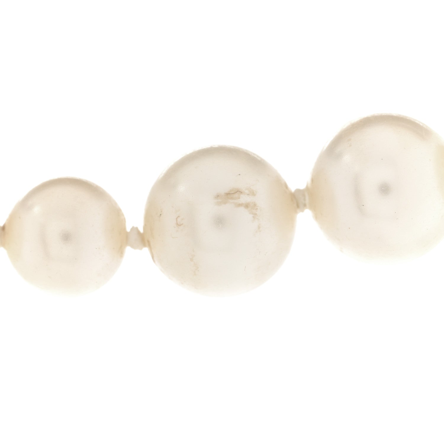 Chanel Graduated Pearl CC Long Necklace Gold 7 of 10