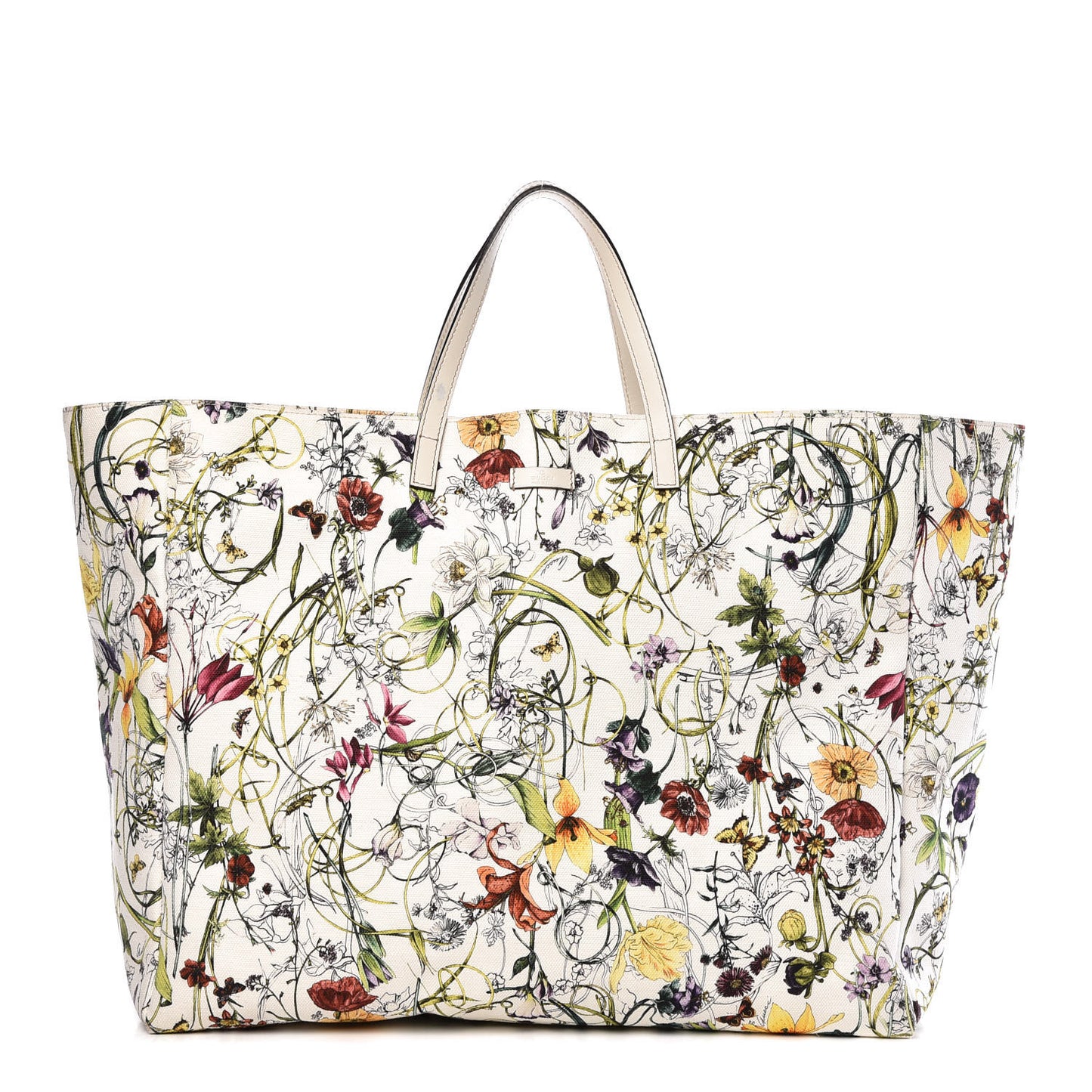 Canvas Flora Infinity Large Tote White