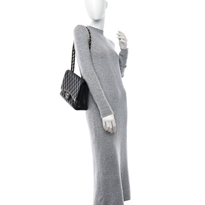 Chanel Caviar Quilted Jumbo Single Flap Black 2 of 9