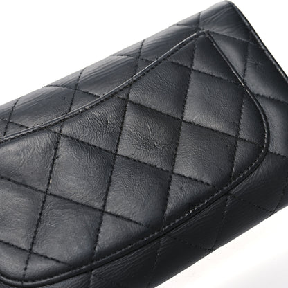Chanel Lambskin Quilted Large Flap Wallet Black 14 of 15