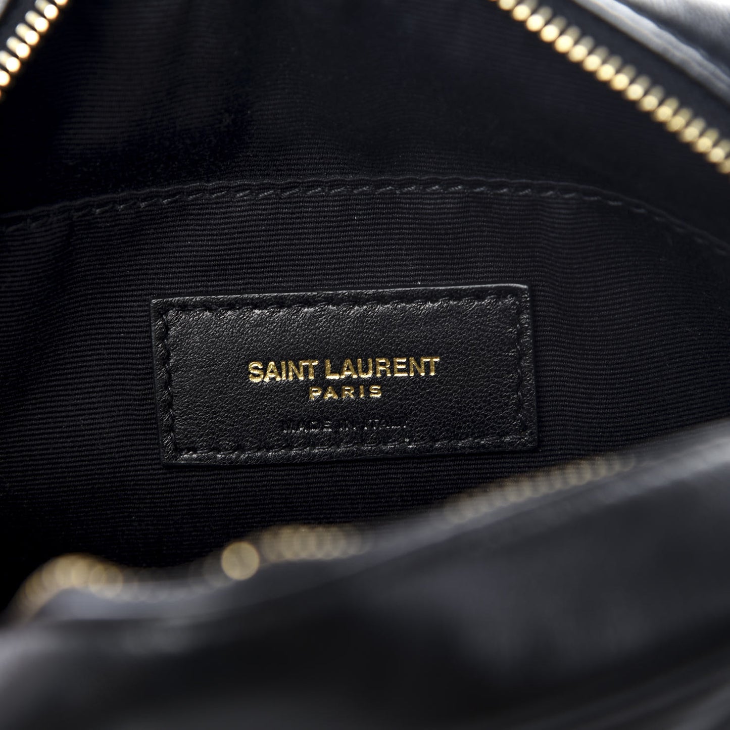 Calfskin Matelasse Monogram Lou Belt Bag Black