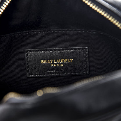 Saint Laurent Calfskin Matelasse Monogram Lou Belt Bag Black 5 of 8