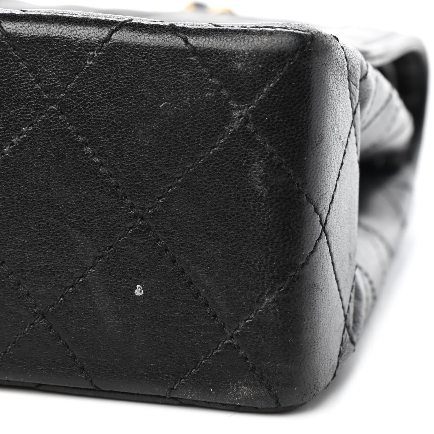 Chanel Lambskin Quilted Medium Double Flap Black 5 of 6