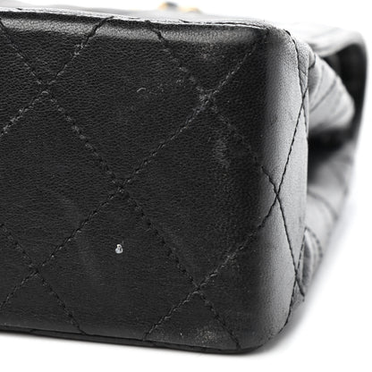 Chanel Lambskin Quilted Medium Double Flap Black 5 of 6