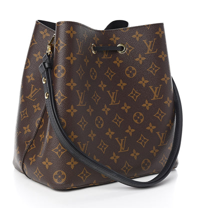 Louis Vuitton Monogram Neonoe MM Black 3 of 10
