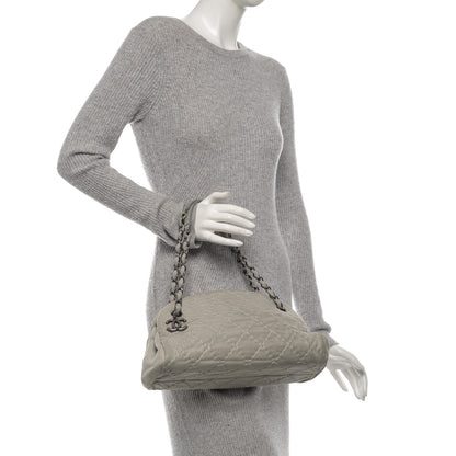Chanel Iridescent Calfskin Medium Just Mademoiselle Bowler Grey 2 of 10