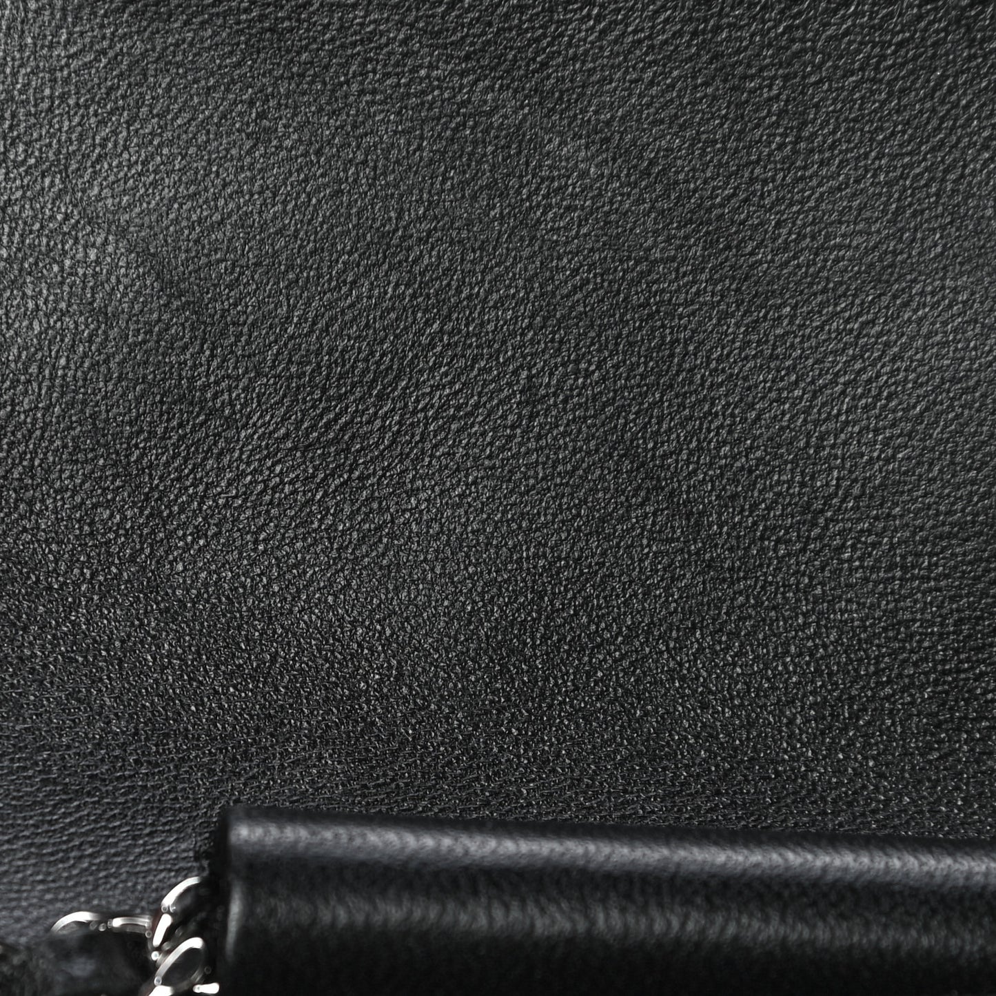 Lambskin Quilted Wallet On Chain WOC Black