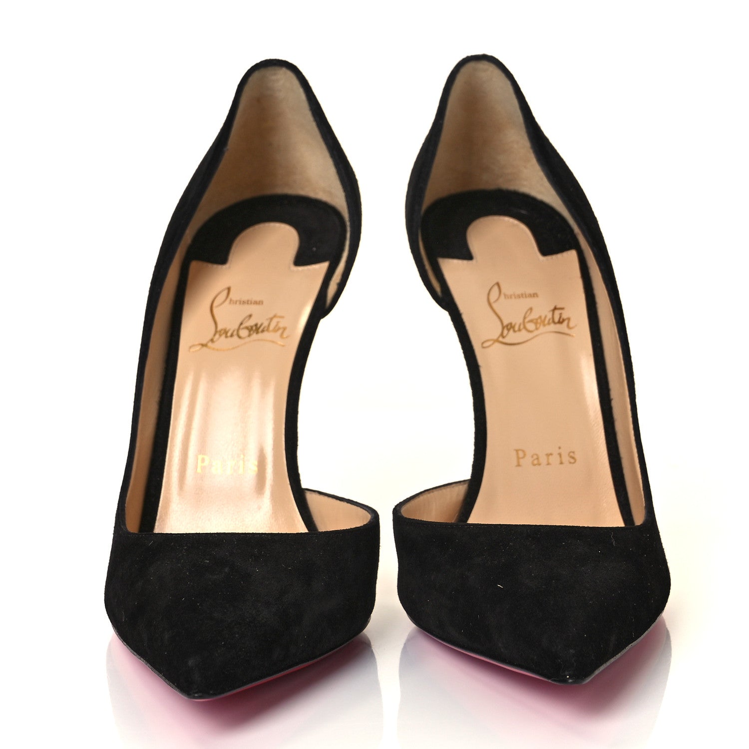 Christian Louboutin Veau Velours Iriza 100 Pumps 38.5 Black 2 of 9