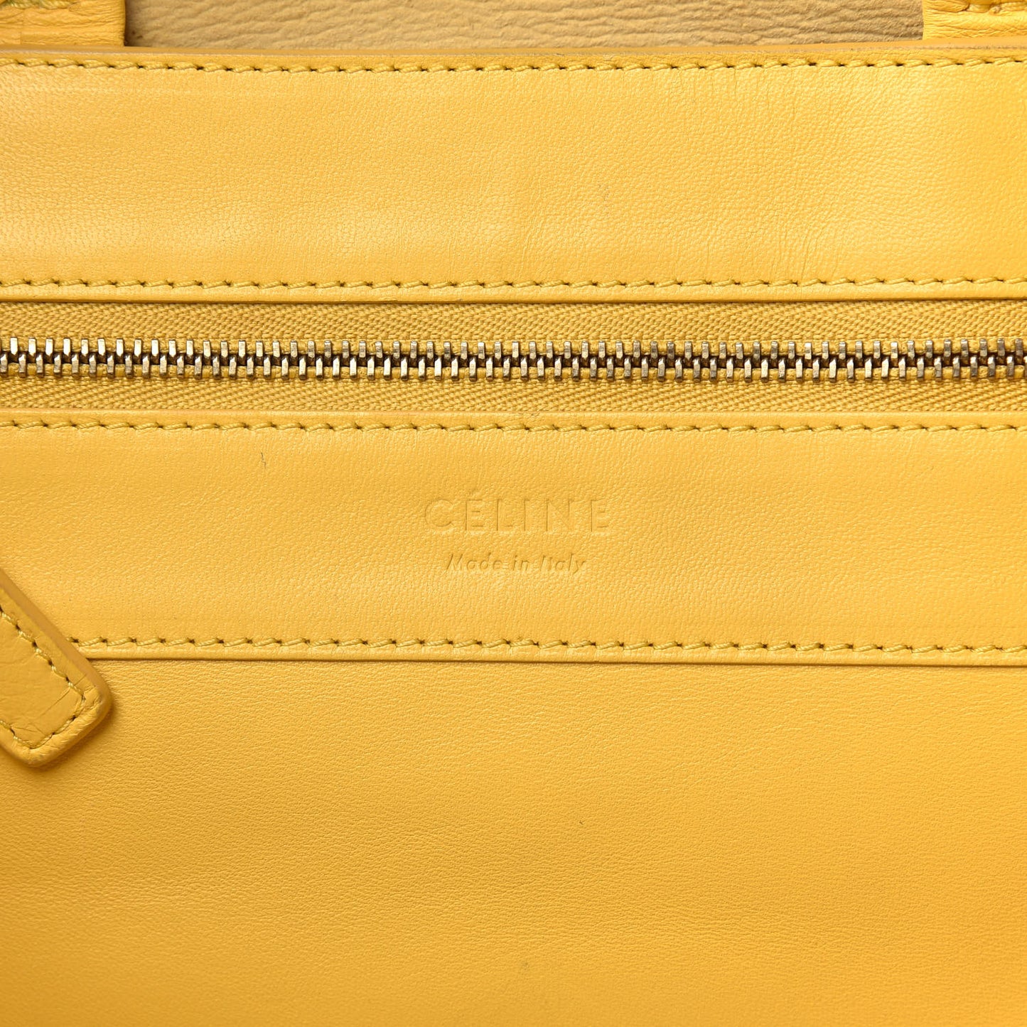 Lambskin Vertical Bi-Color Cabas Black Yellow