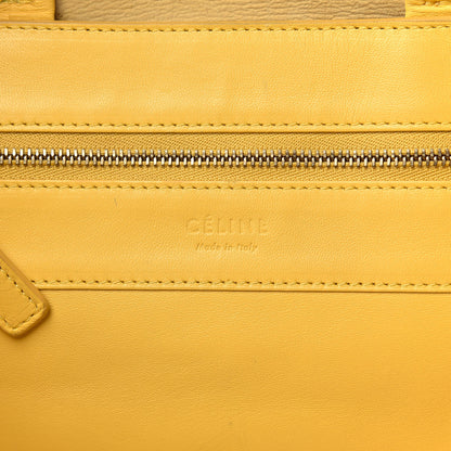 Celine Lambskin Vertical Bi-Color Cabas Black Yellow 6 of 15