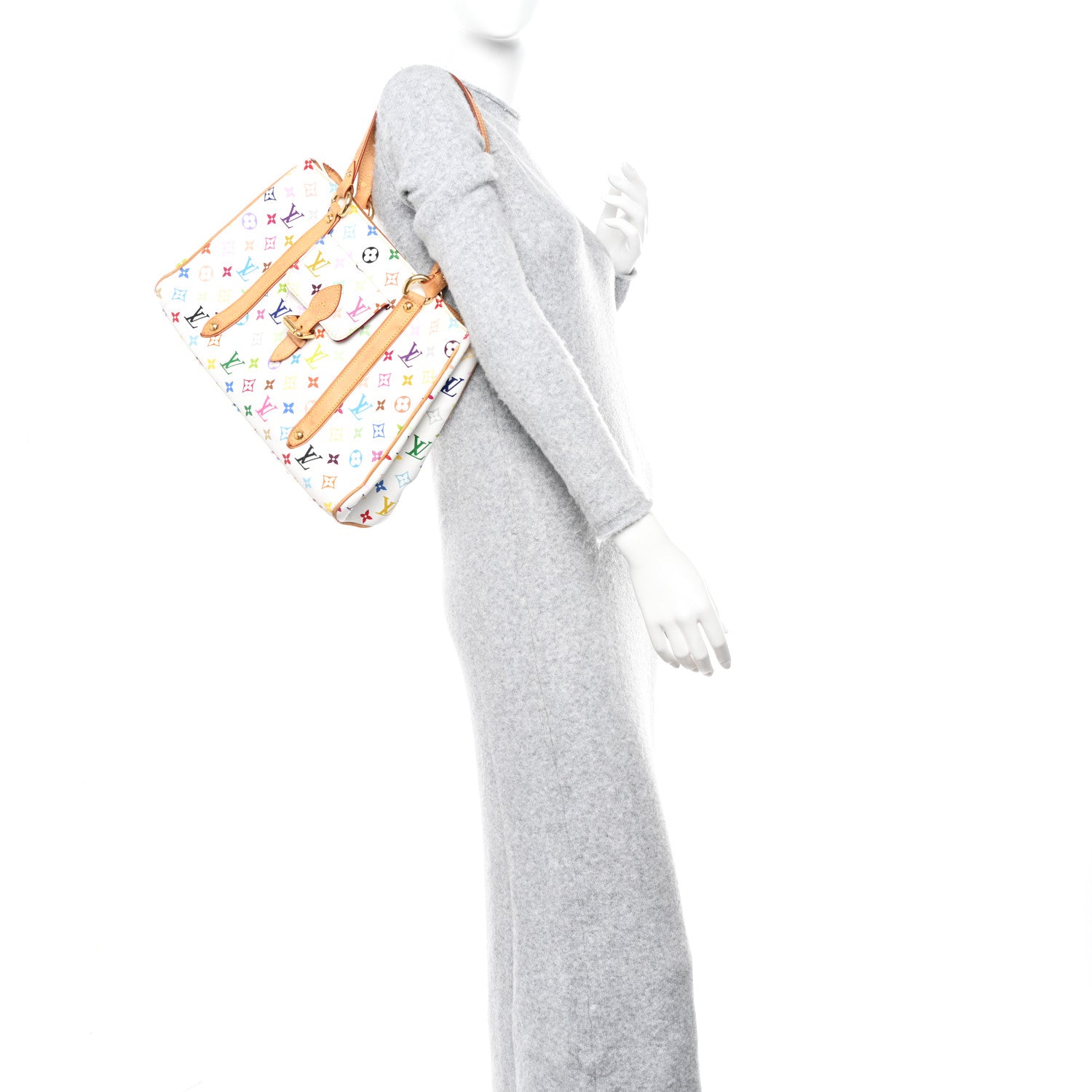 Louis Vuitton Monogram Multicolor Aurelia MM White 2 of 14