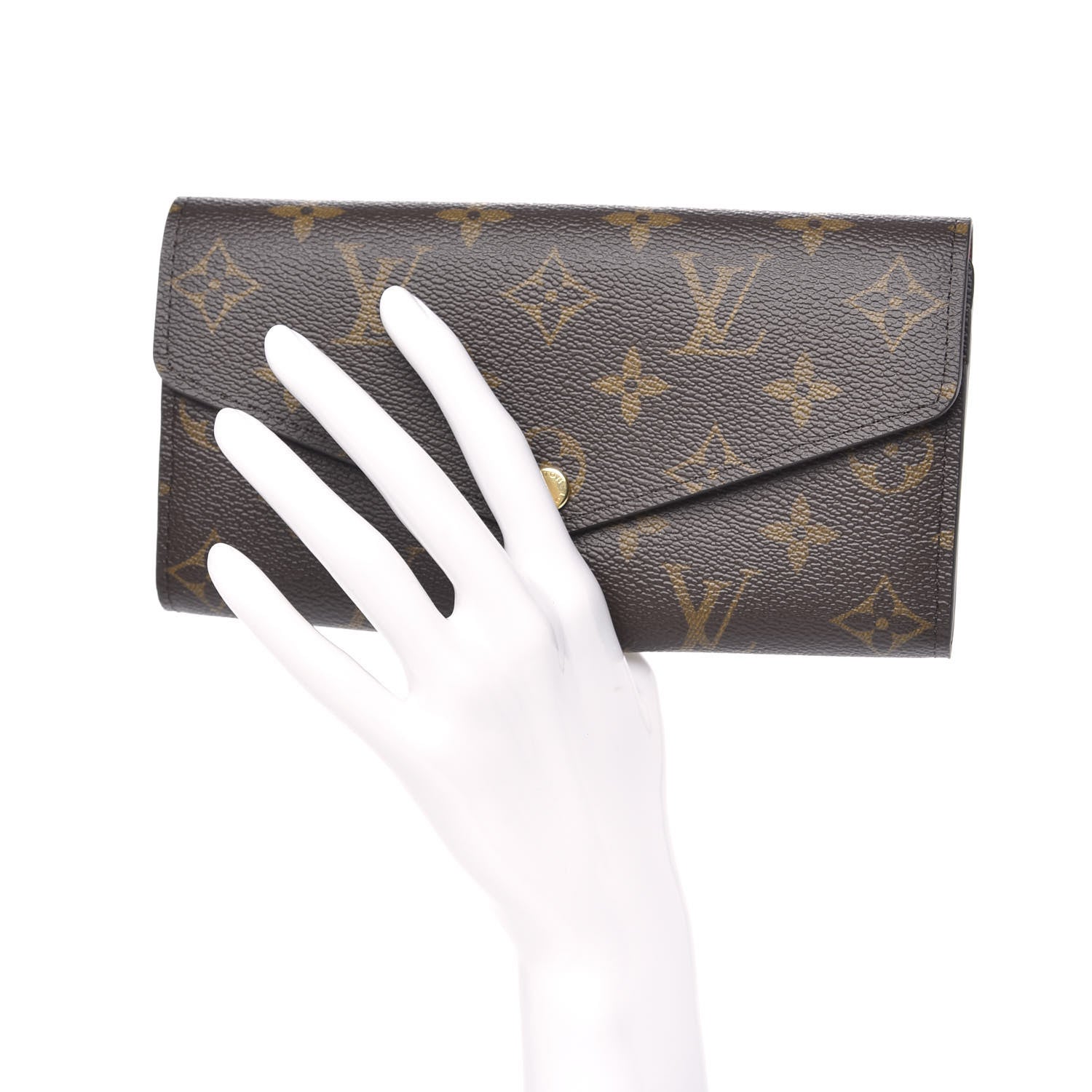 Louis Vuitton Monogram Sarah Wallet NM Coquelicot 2 of 11
