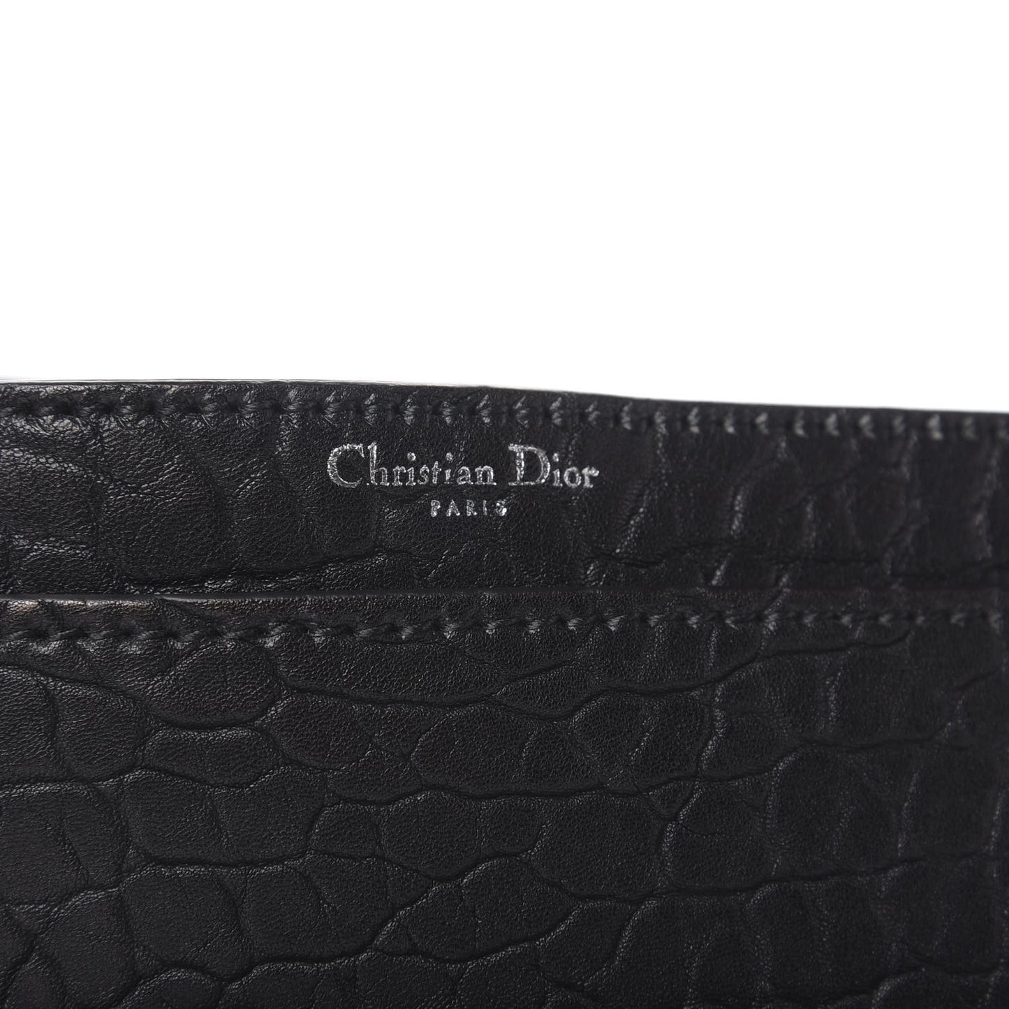 Canyon Grained Lambskin J'Adior Chain Flap Bag Black