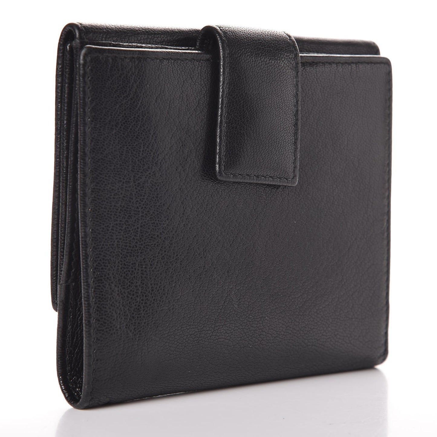Goatskin Belle de Jour French Wallet Black