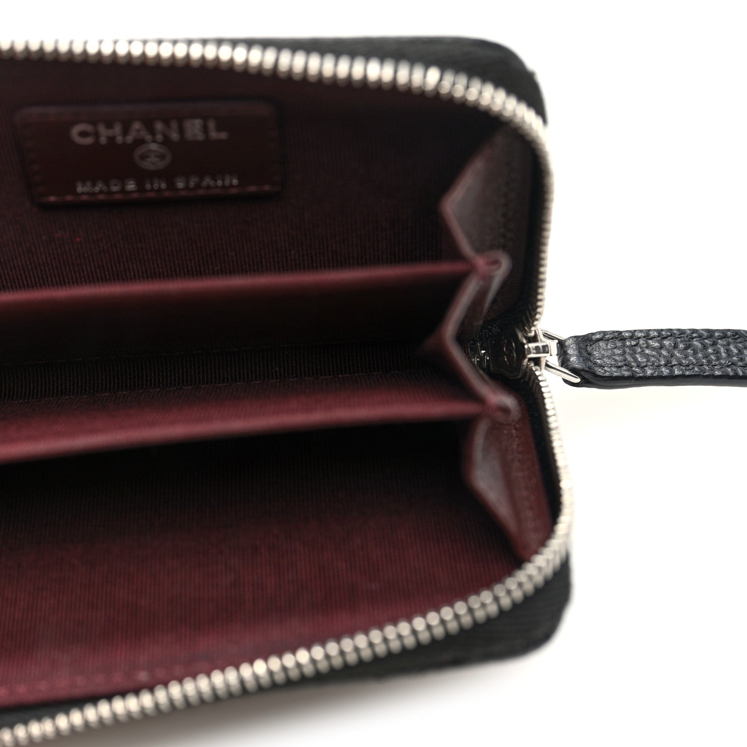 Chanel Caviar Quilted Zip Coin Purse Black 5 of 8
