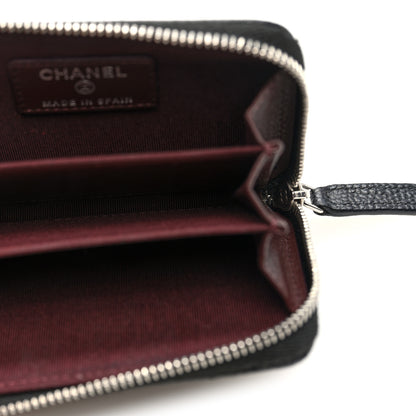 Chanel Caviar Quilted Zip Coin Purse Black 5 of 8