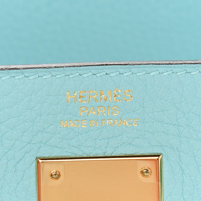 Hermes Togo Kelly Retourne 32 Bleu Atoll 19 of 40