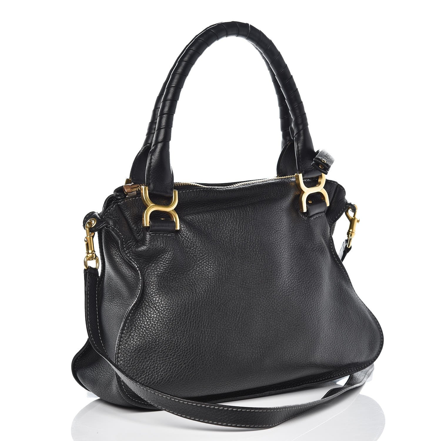 Chloe Calfskin Medium Marcie Satchel Black 3 of 10
