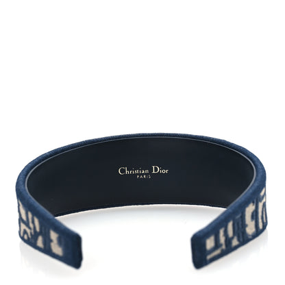 Christian Dior Oblique Headband Blue 5 of 6