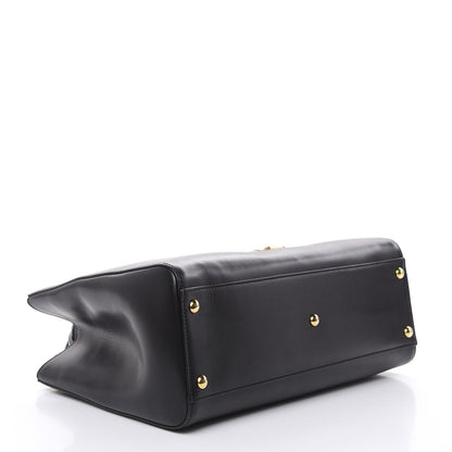 Gucci Calfskin Large Sylvie Top Handle Tote Black 4 of 10