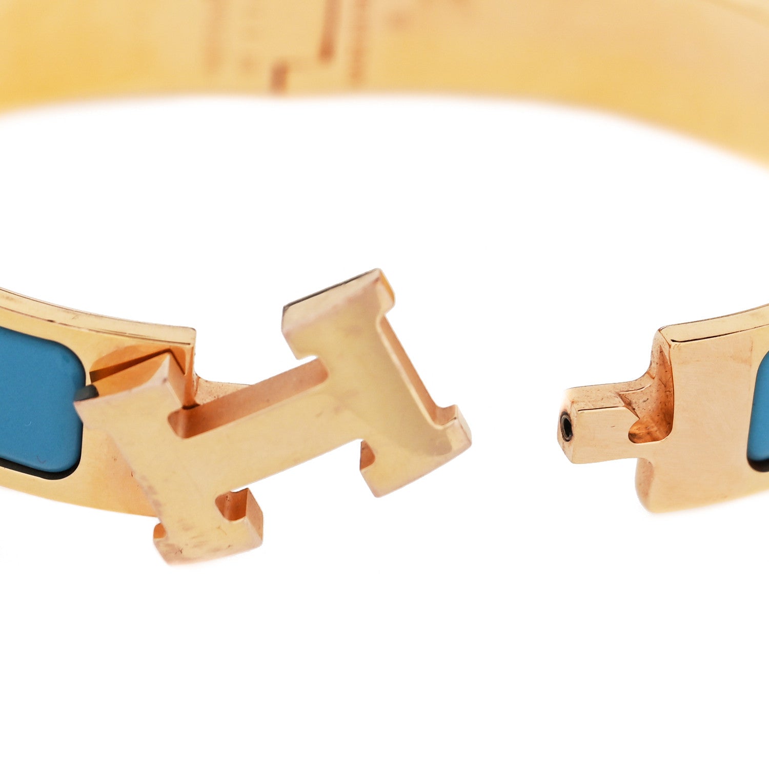 Hermes Enamel Narrow Clic Clac H Bracelet PM Bleu Album 4 of 4