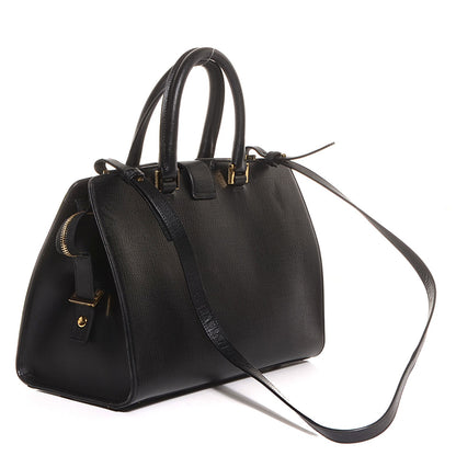 Saint Laurent Textured Leather Classic Small Cabas Y Bag Black 3 of 7