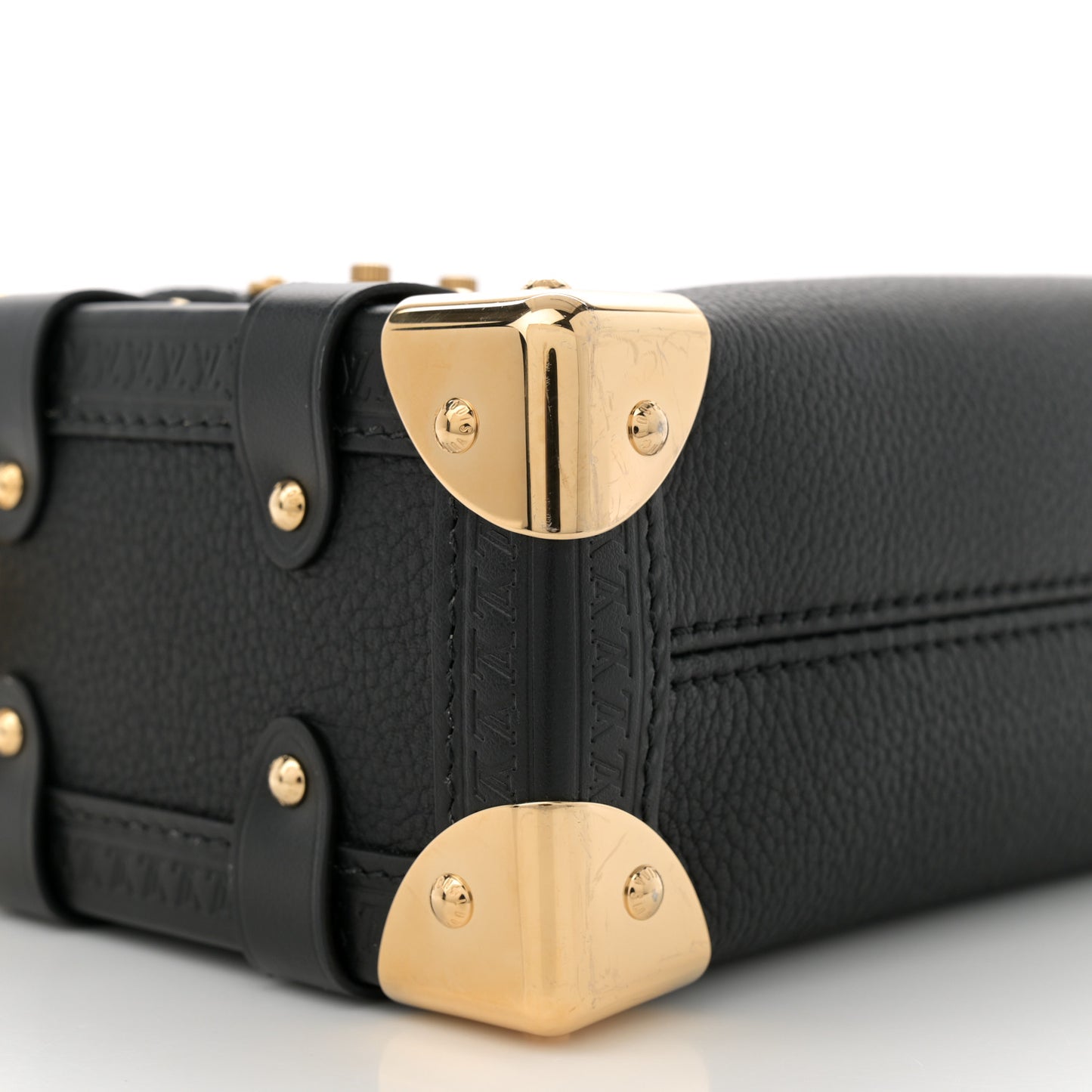 Grained Calfskin Side Trunk PM Black